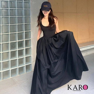 Đầm thiết kế 2 dây xoè ( hình thật shop chụp) K - CAROTSHOP