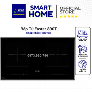 Bếp từ faster fs 890t bếp từ đôi inverter faster fs 699i plus, công nghệ mạch mới nhất, bảo hành 3 năm