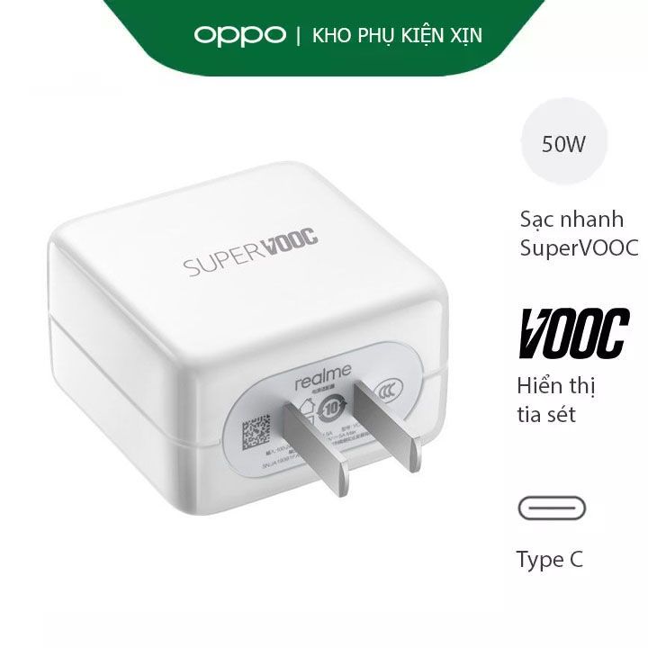 Bộ sạc nhanh Oppo VOOC sạc Siêu Nhanh dùng cho oppo F11/F11 Pro/ Reno 20W - 5V/4A AGV TECH bảo hành 