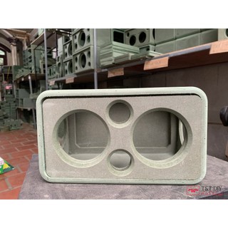 Vỏ thùng loa, box thô dáng bo siêu tròn kích thước 28x16x16, kiểu dáng độc lạ, cộng hưởng 2 bên hông.