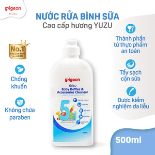 Dung Dịch Súc Rửa Bình Sữa & Phụ Kiện Pigeon 500ml