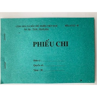 Phiếu chi A5 1 liên