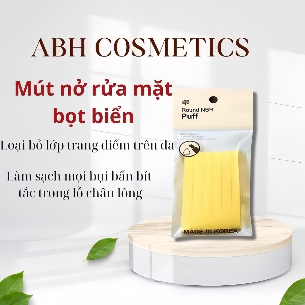 Mút nở rửa mặt bọt biển (6 miếng)