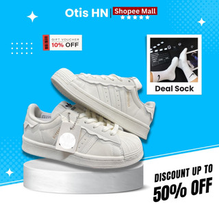 Giày Thể Thao Superstar TRENDLUXE Sò Kem Màu Trắng