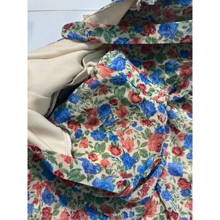 Đầm maxi dây hoa dây kéo sườn