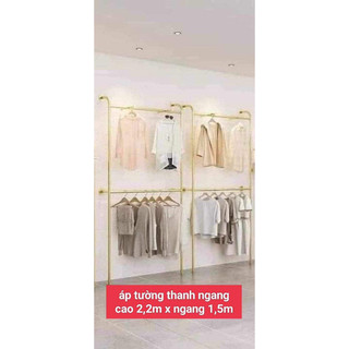 kệ treo quần áo áp tường