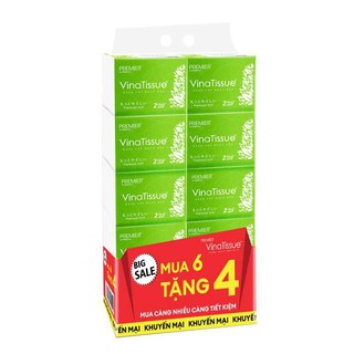 Khăn giấy rút đa năng Vina tissue 200 tờ lốc 6