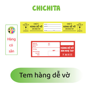 Hàng dễ vỡ phiếu gửi hàng cho shop 30x5cm và 14x5cm