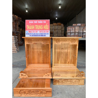 Bàn thờ ông địa thần tài gỗ xoan ngang 38