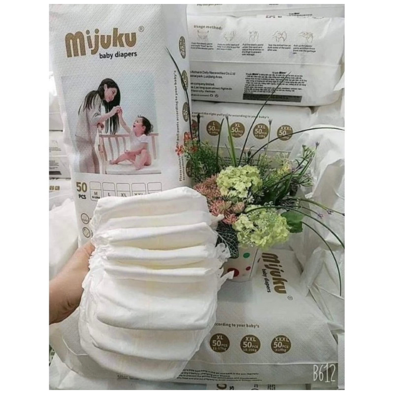 Bỉm quần mijuku 50 miếng đủ size(m-5xl)