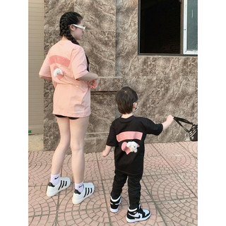 Áo thun cho bé hình 13dmzo trái tim hồng TẶNG kèm thỏ trắng, áo thun gia đình mẹ và bé,TPKIDS,[M615]