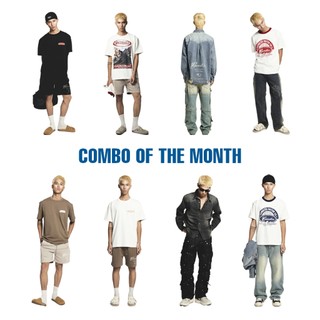 Set mix áo quần CANDLES COMBO OF THE MONTH áo thun quần short, áo sơ mi denim quần jeans chính hãng