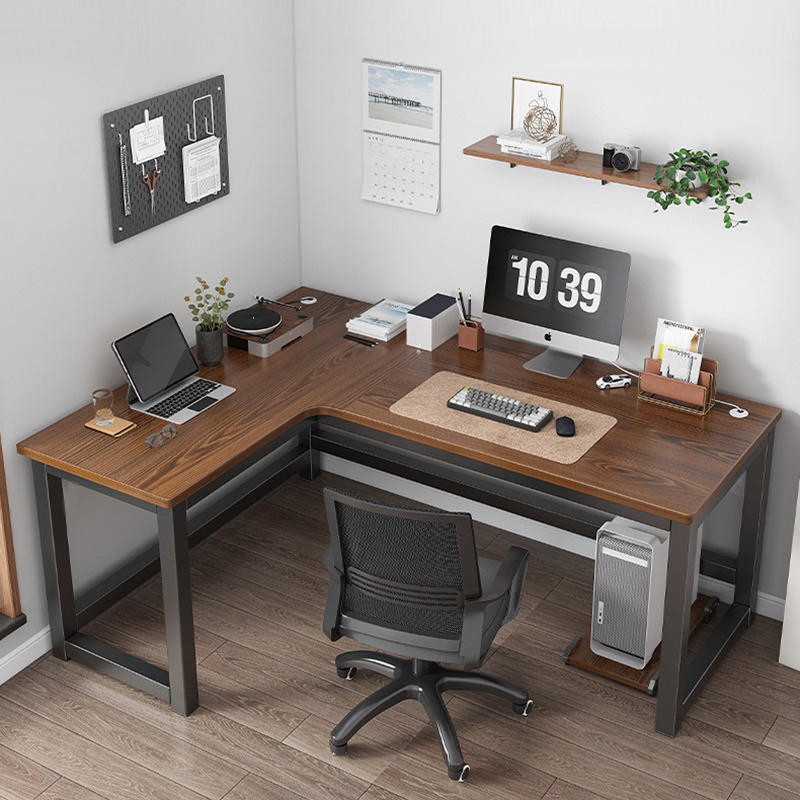 Bàn làm việc thương hiệu IGA với thiết kế bàn chữ L tiết kiệm diện tích decor góc phòng GM126 | BigBuy360 - bigbuy360.vn