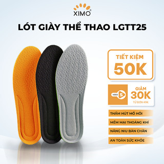Lót giày thể thao lá ngải êm chân XIMO, thoáng khí, siêu nhẹ, khử mùi, hút ẩm LGTT25