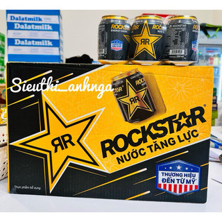 Thùng 24 Lon Nước Tăng Lực Rockstar (250ml/lon)