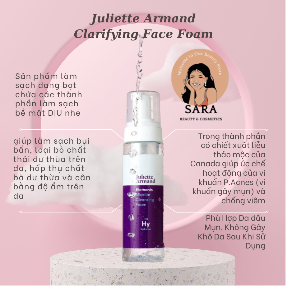 [Hàng công ty] Sữa rửa mặt Juliette Armand Cleansing Face Foam