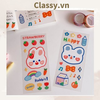 Hình dán, sticker dễ thương,Classy sticker dán laptop, điện thoại, sổ, bình nước nhiều họa tiết PK1380