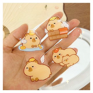 Ghim cài capybara siêu đáng yêu cute hạt me , cài áo , trang tri cặp,...