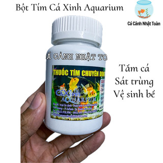 BỘT TÍM CHUYÊN DÙNG TẮM CÁ, KHỬ TRÙNG CÁ XINH 100G