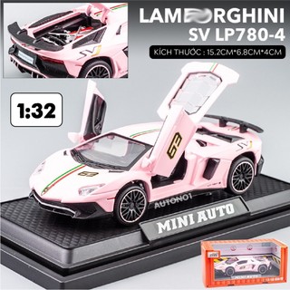 Mô hình xe Lamborghini Aventador LP780-4 SVJ tỉ lệ 1:32 Miniauto OT307
