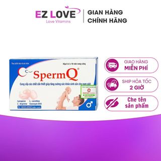 SpermQ giúp hỗ trợ sinh sản cho nam giới - Hộp 30 viên