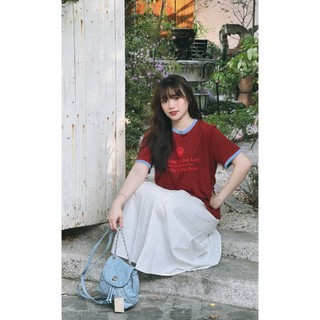 Áo thun giấy viền cổ phù hợp mùa hè trẻ trung năng động 2024 Suri Clothing.