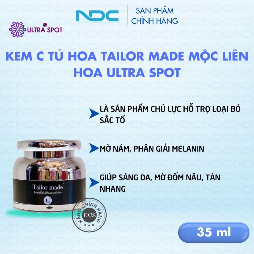 [Chính hãng] Kem C Tú Hoa Tailor Made Mộc Liên Hoa Ultra Spot 35ml -NDC  Shop