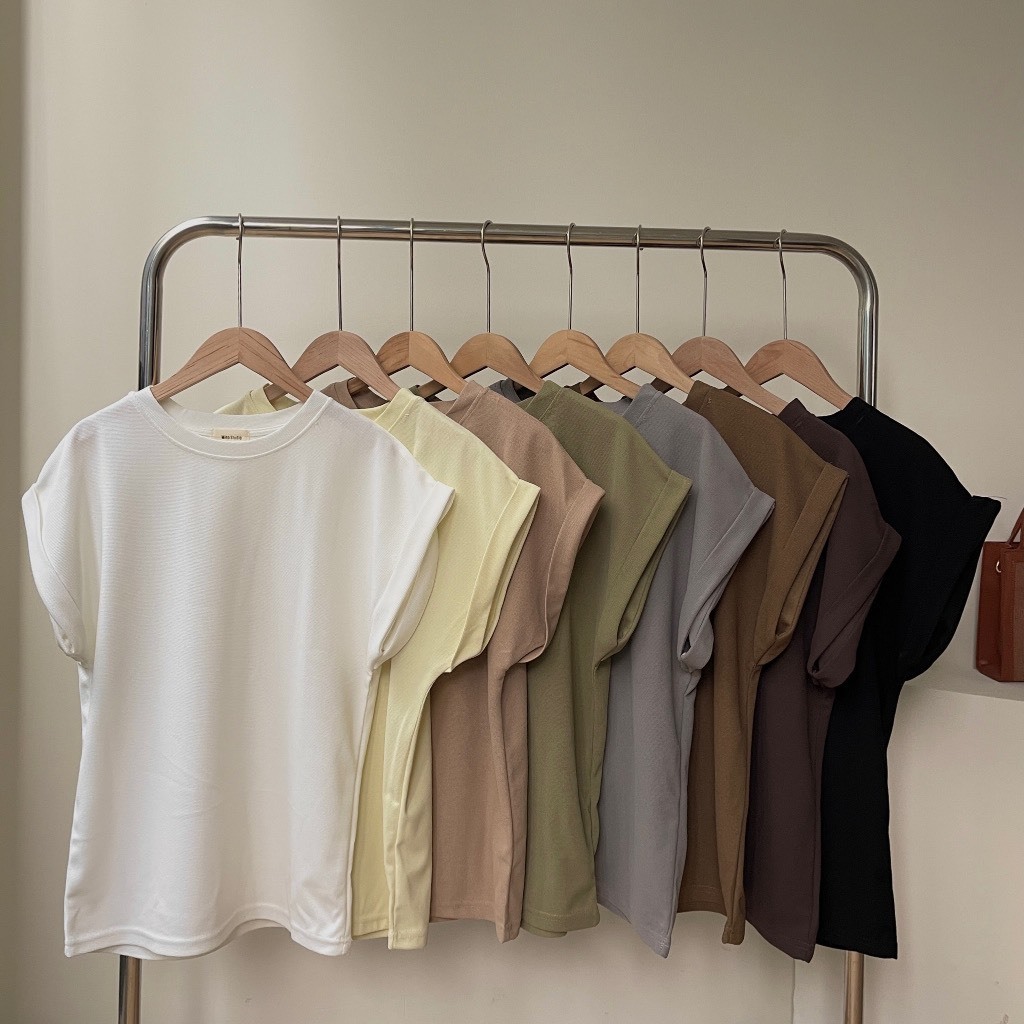 áo thun tổ ong kiểu tay hến áo phông cộc tay cổ tròn tay cánh rơi form vừa chất vải co giãn thoáng mát A209 SUTANO | BigBuy360 - bigbuy360.vn