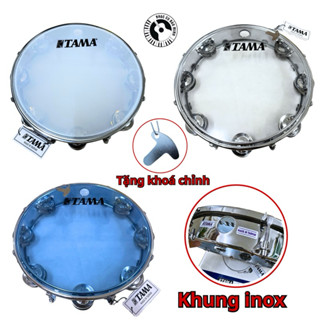 Trống gõ bo cao cấp TAMA chính hãng, tambourine, lục lạc khung inox TAMA. Tặng kèm khoá chỉnh