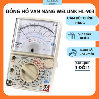 Đồng hồ vạn năng Wellink HL-903,đồng hồ kim,đồng hồ điện tử,máy đo vạn năng,đồng hồ đo vạn năng điện tử,đồng hồ đa năng