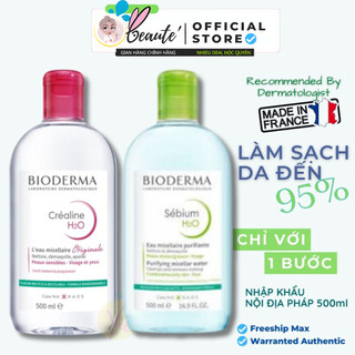 Nước tẩy trang Bioderma cho da dầu mụn, nhạy cảm - Bioderma Sensibio + Sebium H2O 500ml