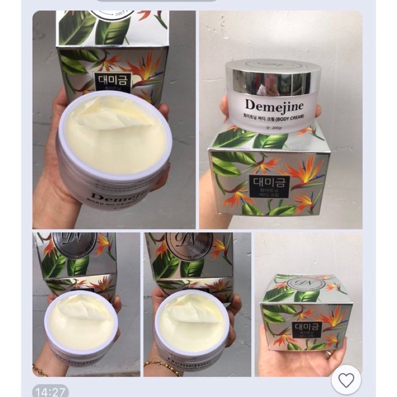 Kem BoDy Demejine Hàn Quốc