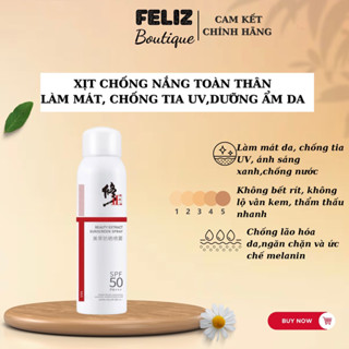 Xịt Chống Nắng Chống Tia UV Meicui Nội Địa Trung SPF50PA+++, Cách Ly Tia Cực Tím - Kháng Nước Không Nhờn, Dưỡng Ẩm