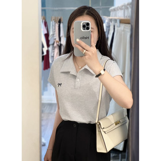 Áo polo thêu nơ hàng quảng châu