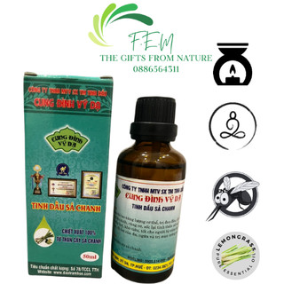 Tinh dầu Sả Chanh nguyên chất Cung Đình Vỹ Dạ, spa, thơm phòng, trang trí, đuổi muỗi, thư giãn
