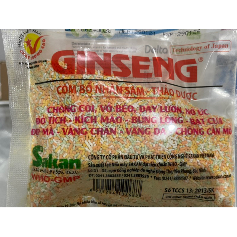 Ginseng gói 100g