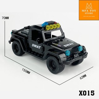 Đồ chơi lắp ráp swat army, mô hình lắp ghép quân sự - Xe bán tải X015 No.440