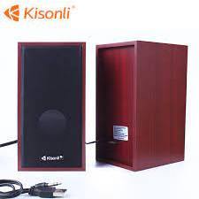 Loa vi tính 2.0 kisonli t-003 đen, đỏ,loa vi tính cặp 2 cái kisonli t 003
