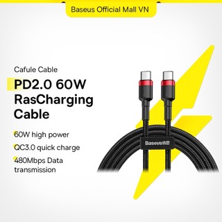Cáp sạc nhanh 60W Baseus Type-C to Type-C 1M