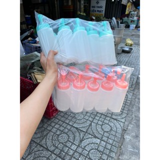 combo 10 Chai đựng tương ớt , bình đựng sốt, nước mắm nhựa PP 250ml