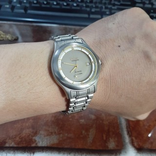 Đồng hồ nam Solar Klaeuse Titanium Diamonds có lịch second hand