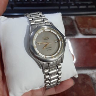 Đồng hồ nam Solar Klaeuse Titanium Diamonds có lịch second hand