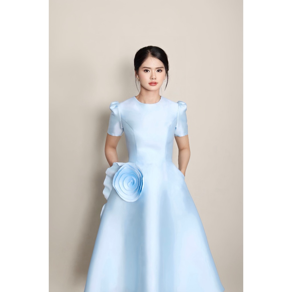 Đầm tafta xòe 3D tiểu thư- Angel V