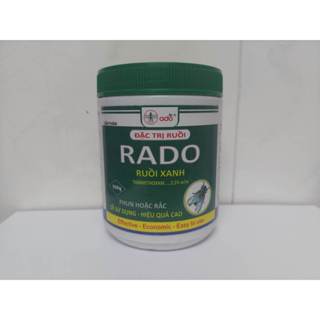 (Chính hãng) Thuốc Diệt Ruồi RADO hũ 500gr - chuyên diệt các loại Ruồi: Ruồi Cánh Bướm, Ruồi Giấm, Ruồi Xanh, Ruồi Cống