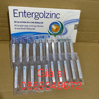 Men ống + Kẽm cho bé , Men vi sinh dành cho bé từ 0 tháng tuổi Men ENTERGOLZINC - Men tiêu hóa Enteromin plus Hộp 20 ống