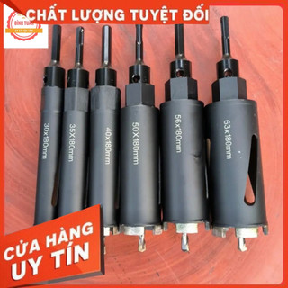 Mũi khoan rút lõi bê tông phi18cm có định tâm khoan qua sắt rất ok