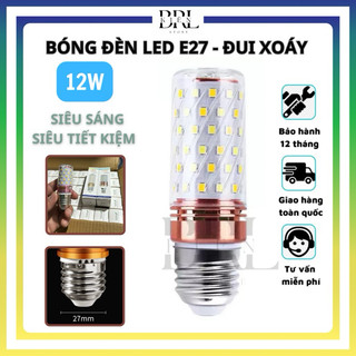 Bóng đèn led siêu sáng công suất 12w, bóng đèn E27 đui xoáy, bóng đèn led tiết kiệm điện