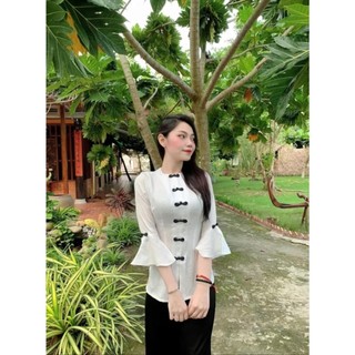 Áo bà ba set bộ bà ba nữ 159k tay loe bán lẻ giá sỉ có bán lẻ áo size lớn bigsize