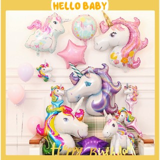 Bóng ngựa 1 sừng - ngựa pony trang trí sinh nhật cho bé
