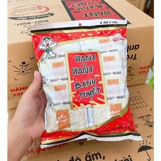Bánh gạo tuyết WantWant thơm ngon, bánh gạo giòn vị ngọt thanh